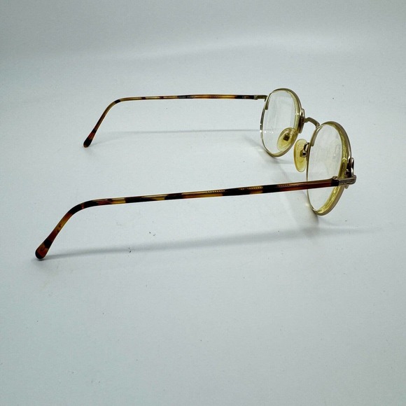 Logo Paris France 663 730 46-20-130 Gold Brown Full Rim Eyeglasses Frame H9818 - Picture 4 of 7